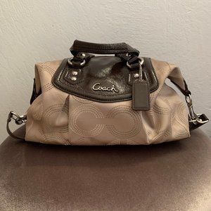 Coach Ashley Dotted Op Signature C Satchel Bag